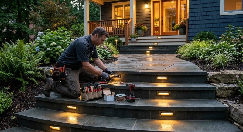 Walkway Lighting Installation in Provo, UT