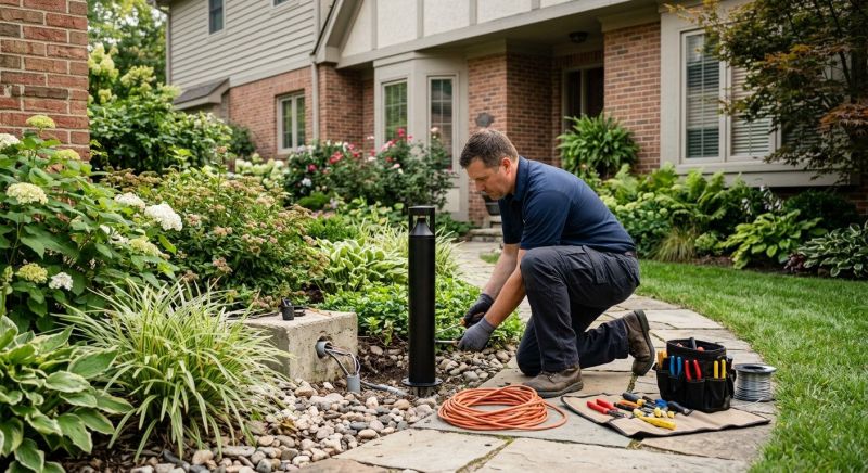 Outdoor Lamp Installation in Heber City, UT